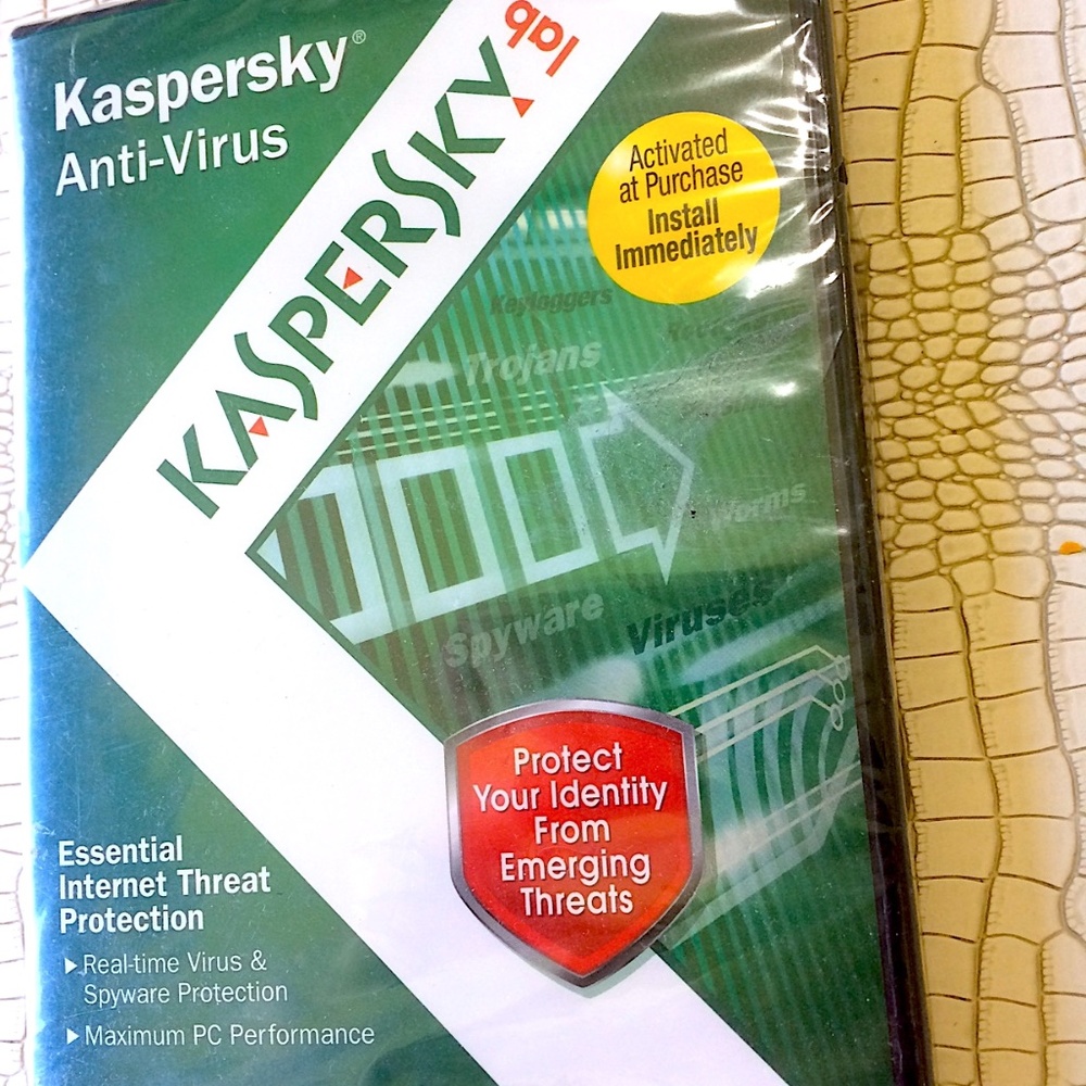 Kaspersky Lab Anti-Virus PC Computer For Windows 7, Vista, And XP